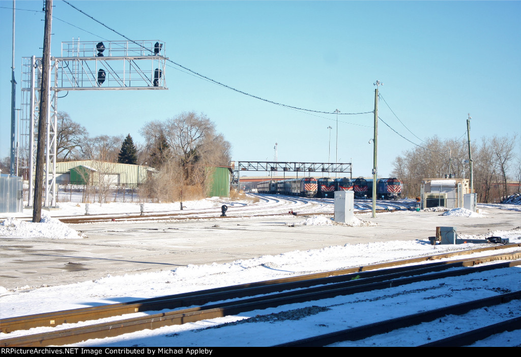 Metra line up.